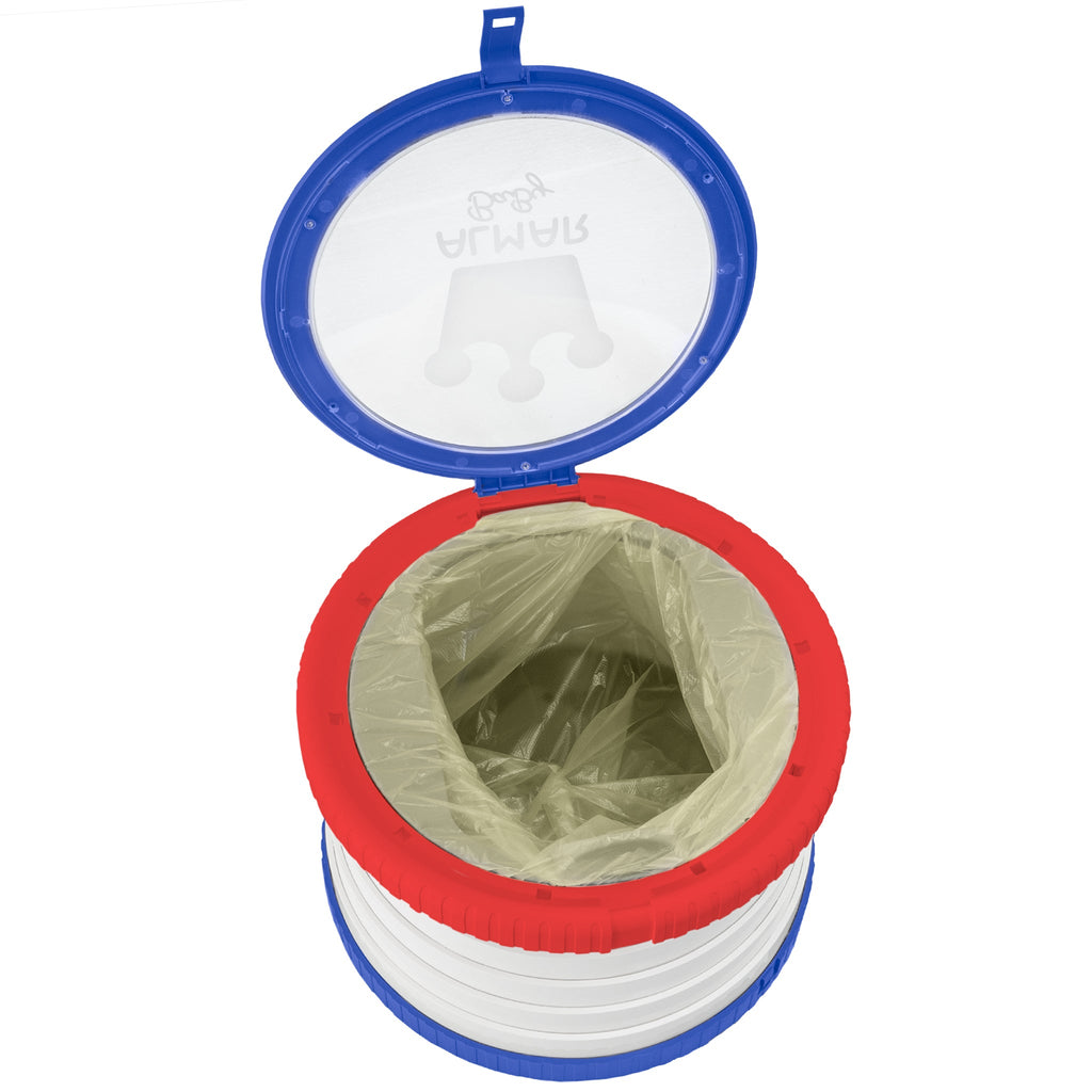 Orinal plegable portátil con tapa