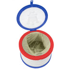 Orinal plegable portátil con tapa