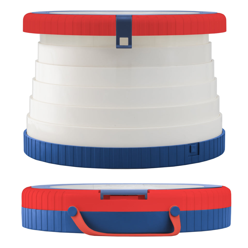 Orinal plegable portátil con tapa