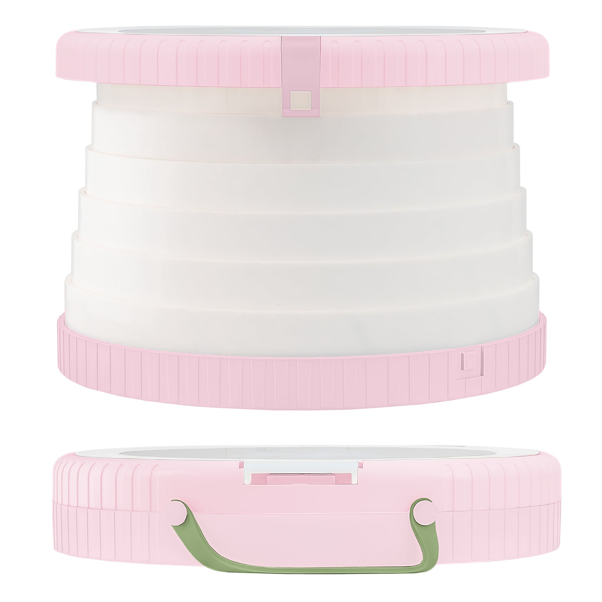 Orinal plegable portátil con tapa