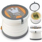 Orinal plegable portátil con tapa
