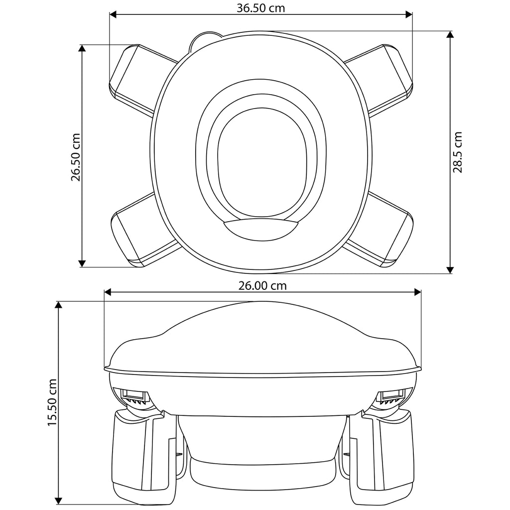 Orinal portátil 2 en 1 reductor WC
