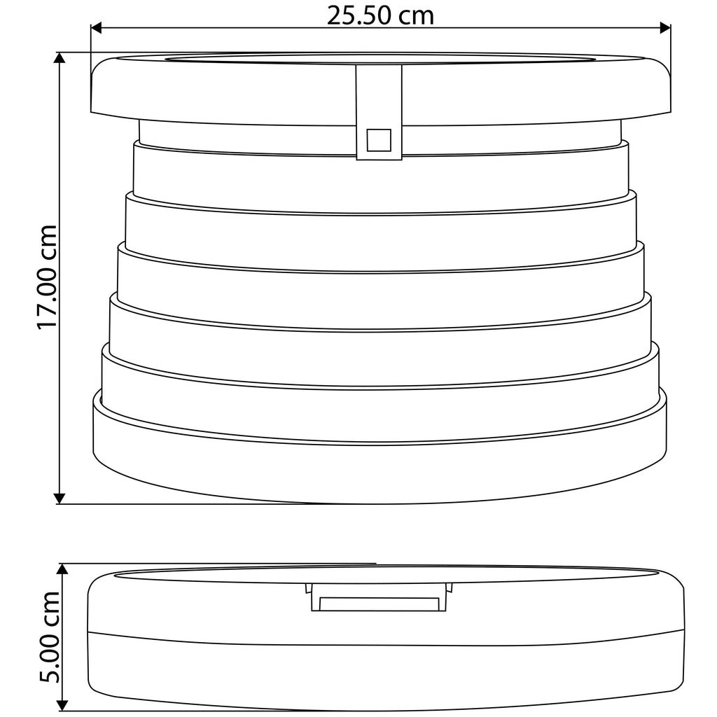 Orinal plegable portátil con tapa