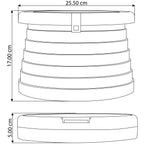 Orinal plegable portátil con tapa